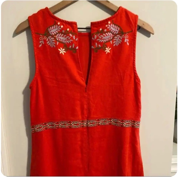Awesome Anthropologie embroidered dress. Love this but a bit too long for me. 😢 - Picture 8 of 8